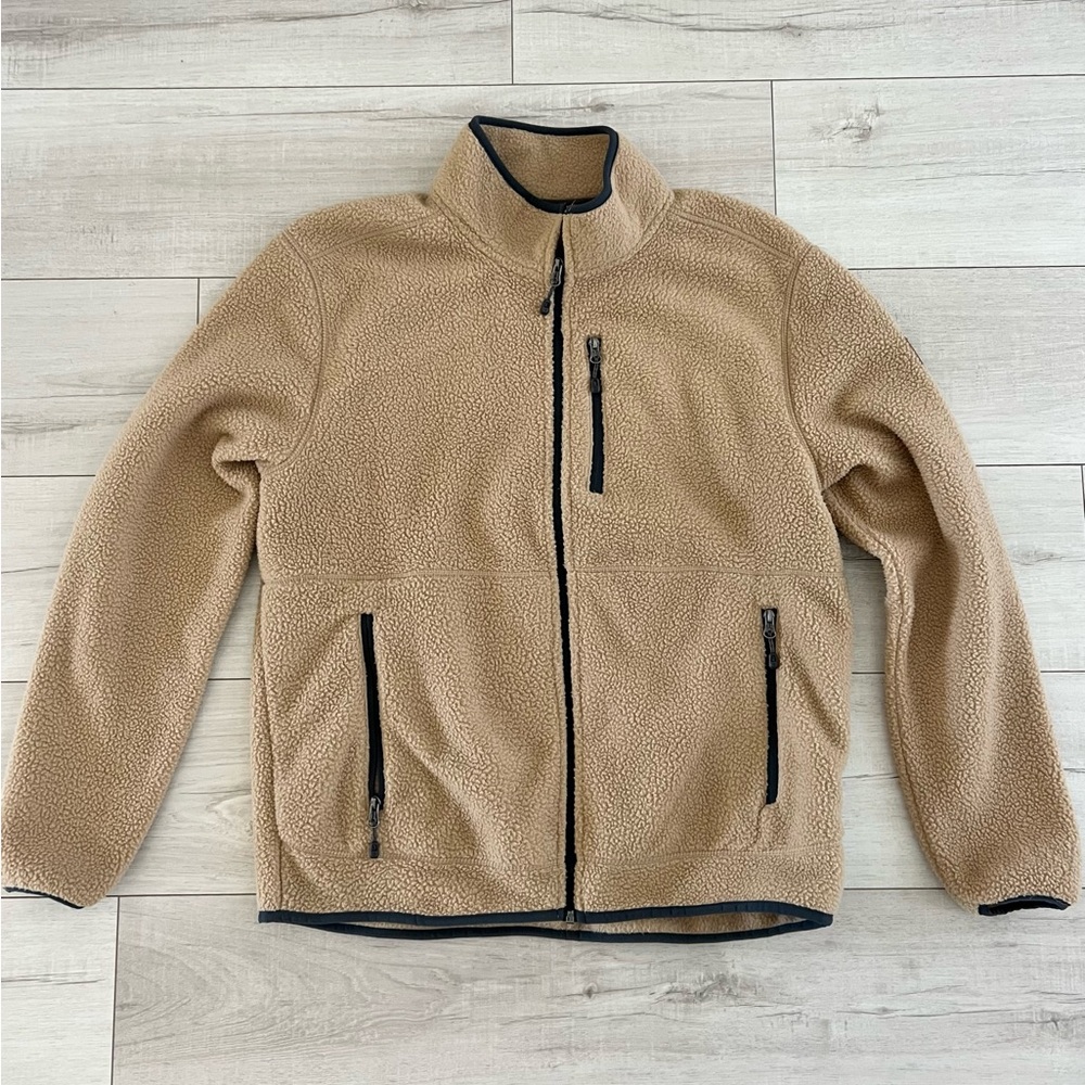 Men's Free Country Tan Fleece Jacket size L